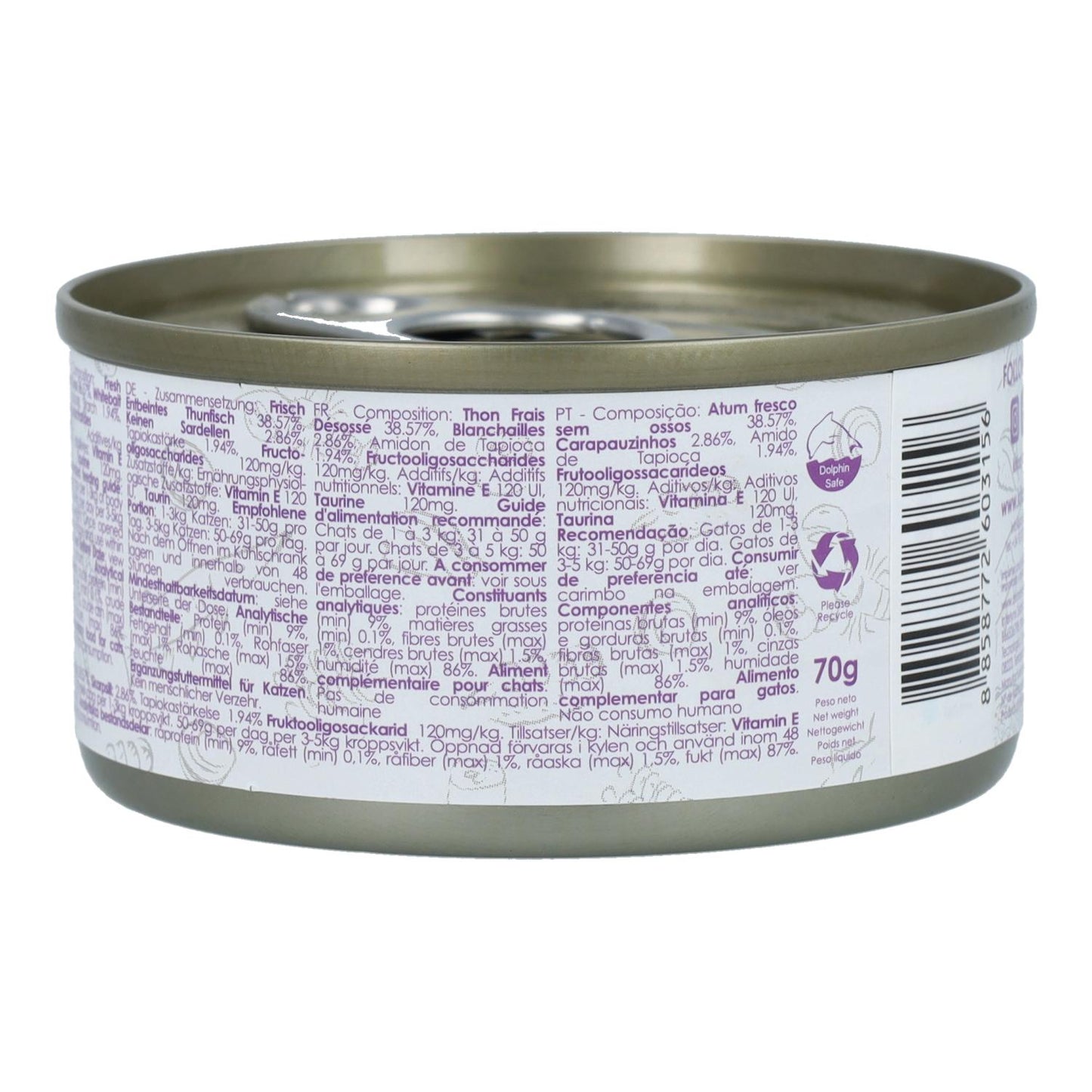 Kit Cat blikje Gravy - Tonijn & Ansjovis 70 g Natvoer voor katten in saus