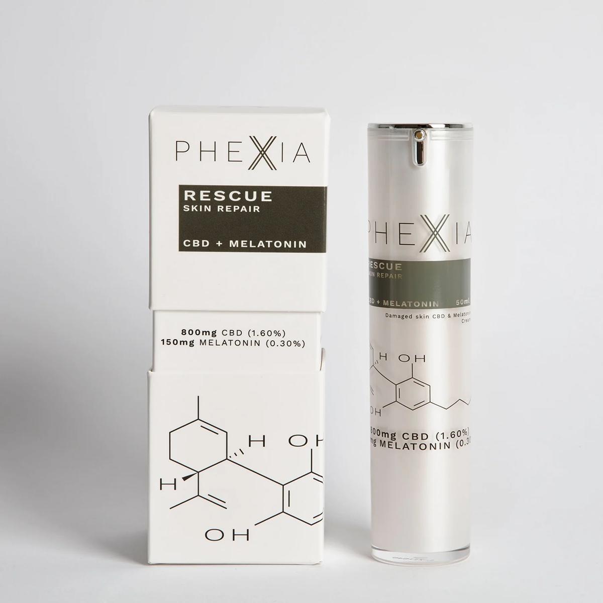 Crème réparatrice CBD et mélatonine Rescue Phexia 50 ml
