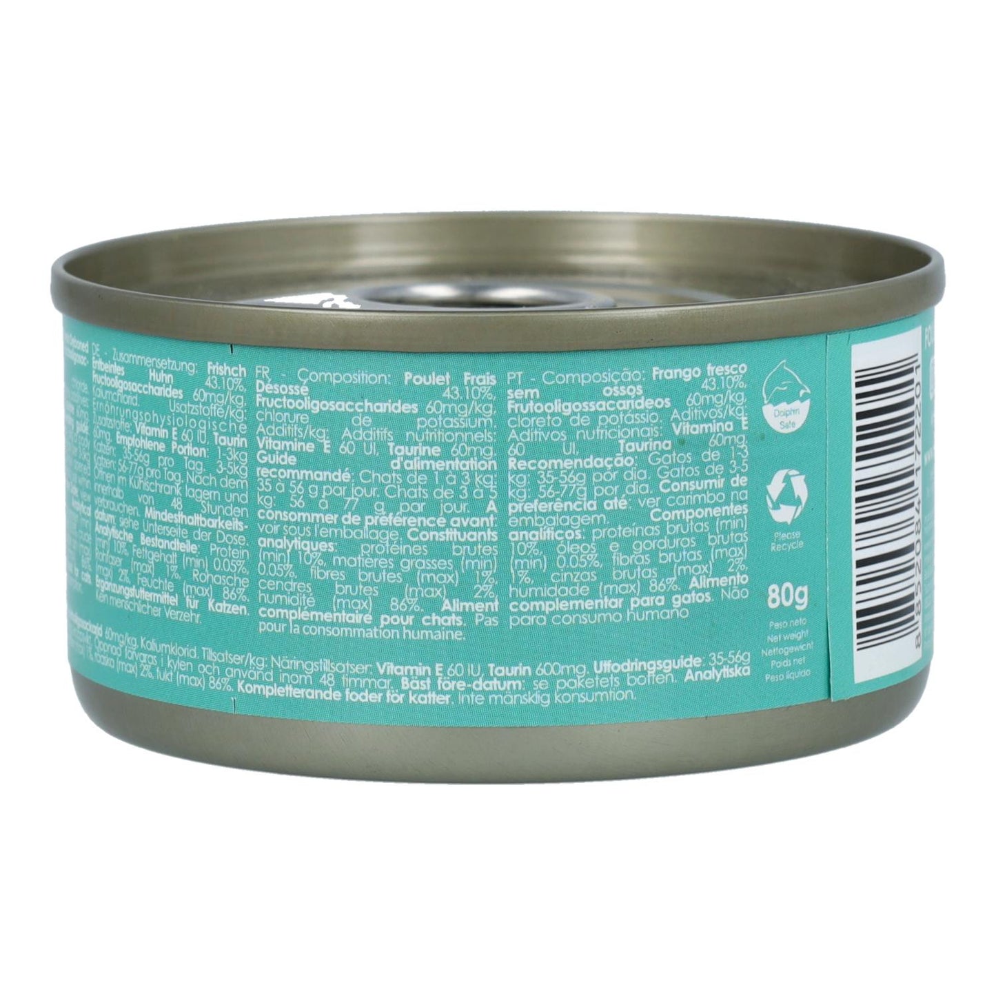 Kit Cat Toppers en boîte - Poulet Classic 80 g Nourriture humide pour chats en gelée