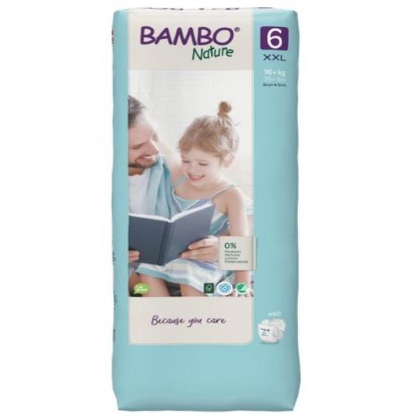 Windel T6 XXL Plus (+16 kg) Bambo Nature 40 Stück