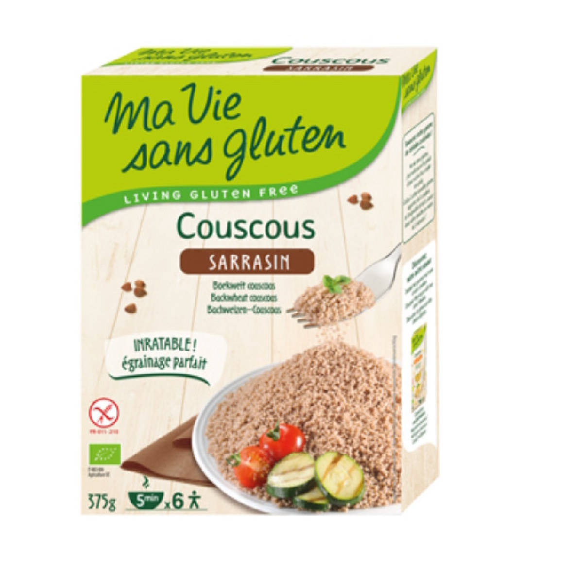 Glutenfri cuscus av bovete Ma Vie Sans Gluten 375 g