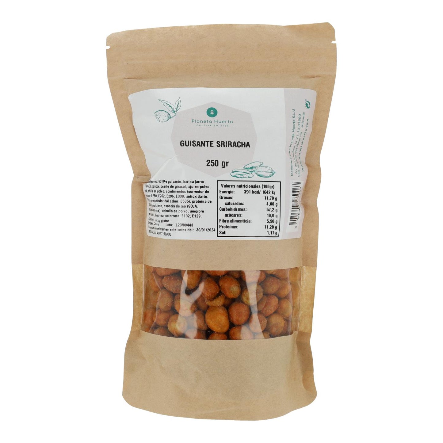 Guisante Siracha Planeta Huerto 250gr