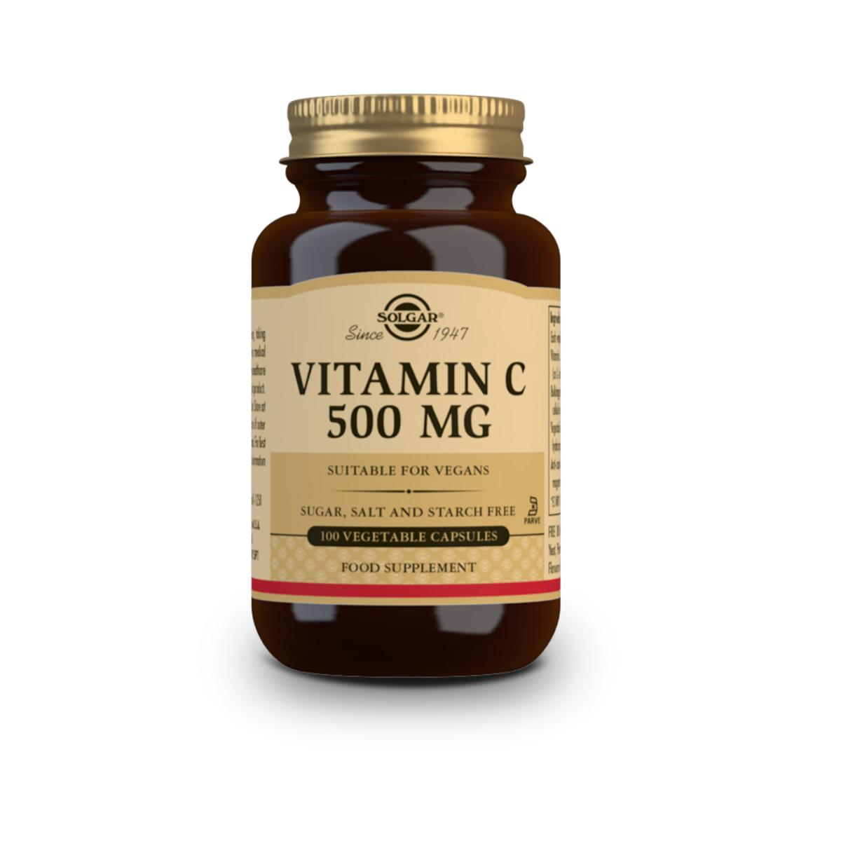 Vitamina C, 100 capsule vegetali da 500 mg