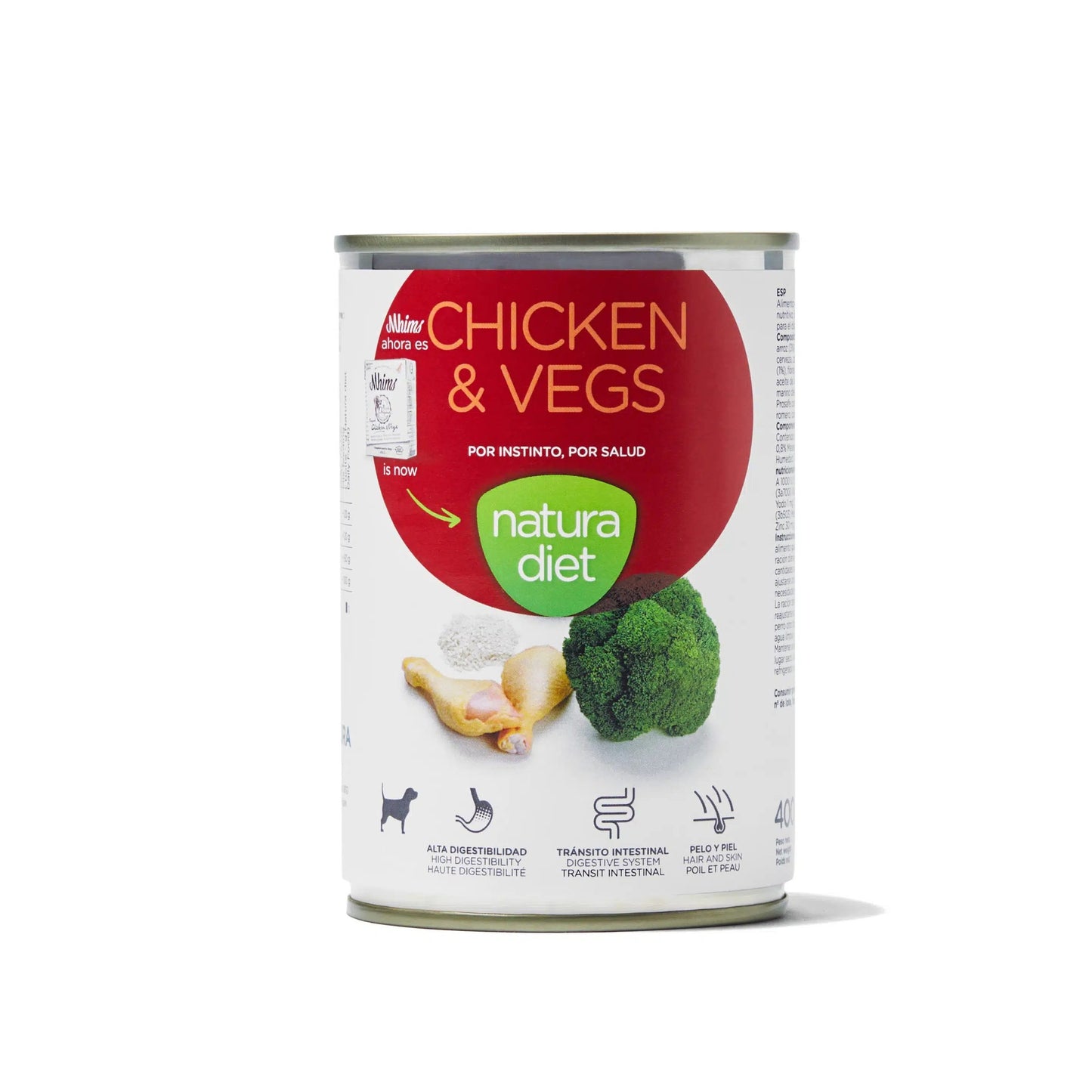 Natura Diet Dog Chicken & Vegs Nassfutter für Hunde 400 g