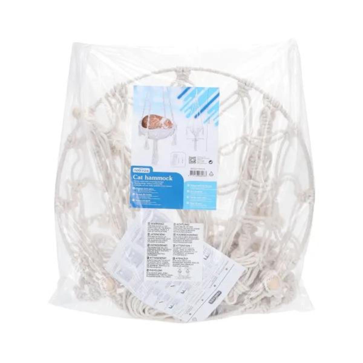 Bomullshängmatta för katter Nobleza