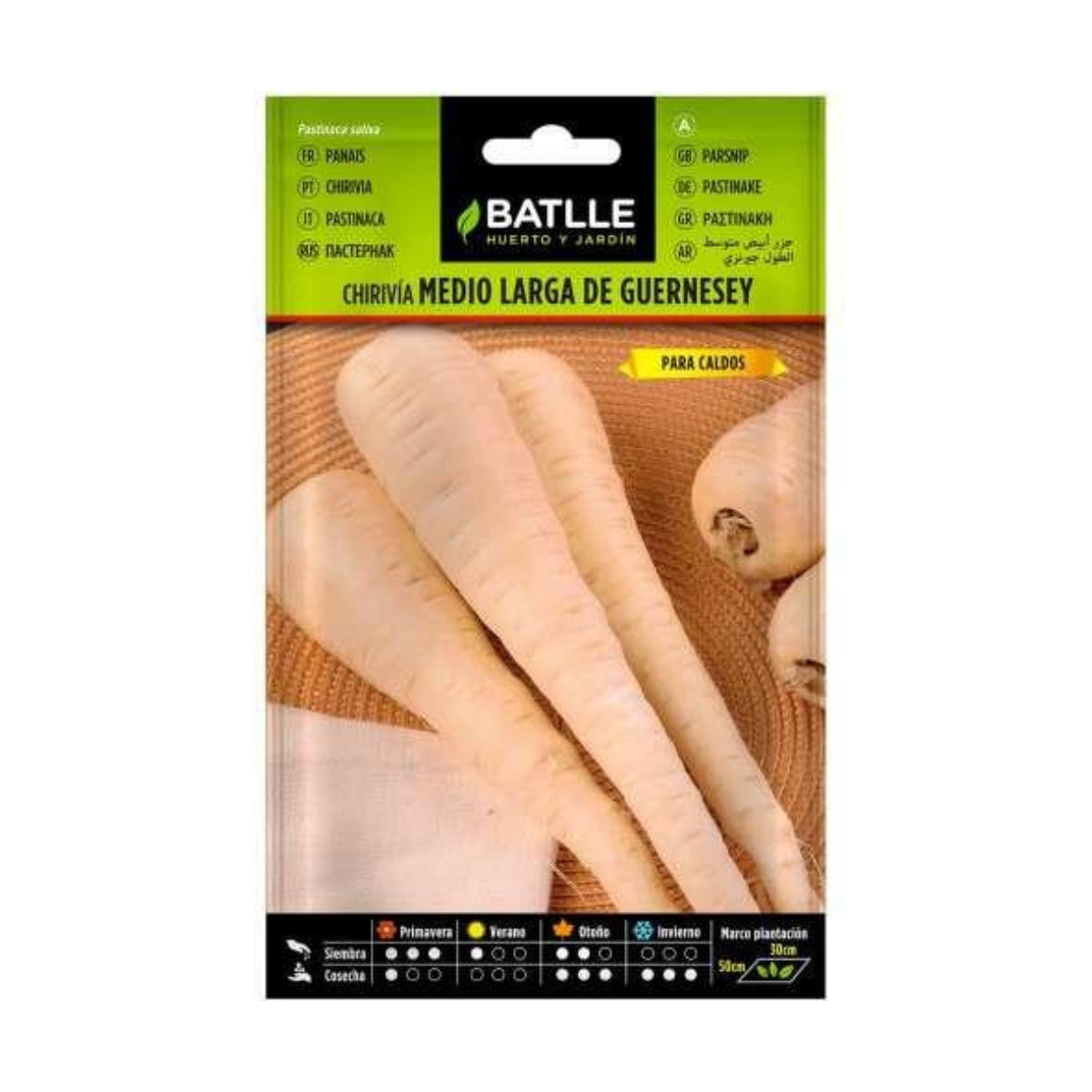 Graines de panais mi-long de Guernesey Batlle