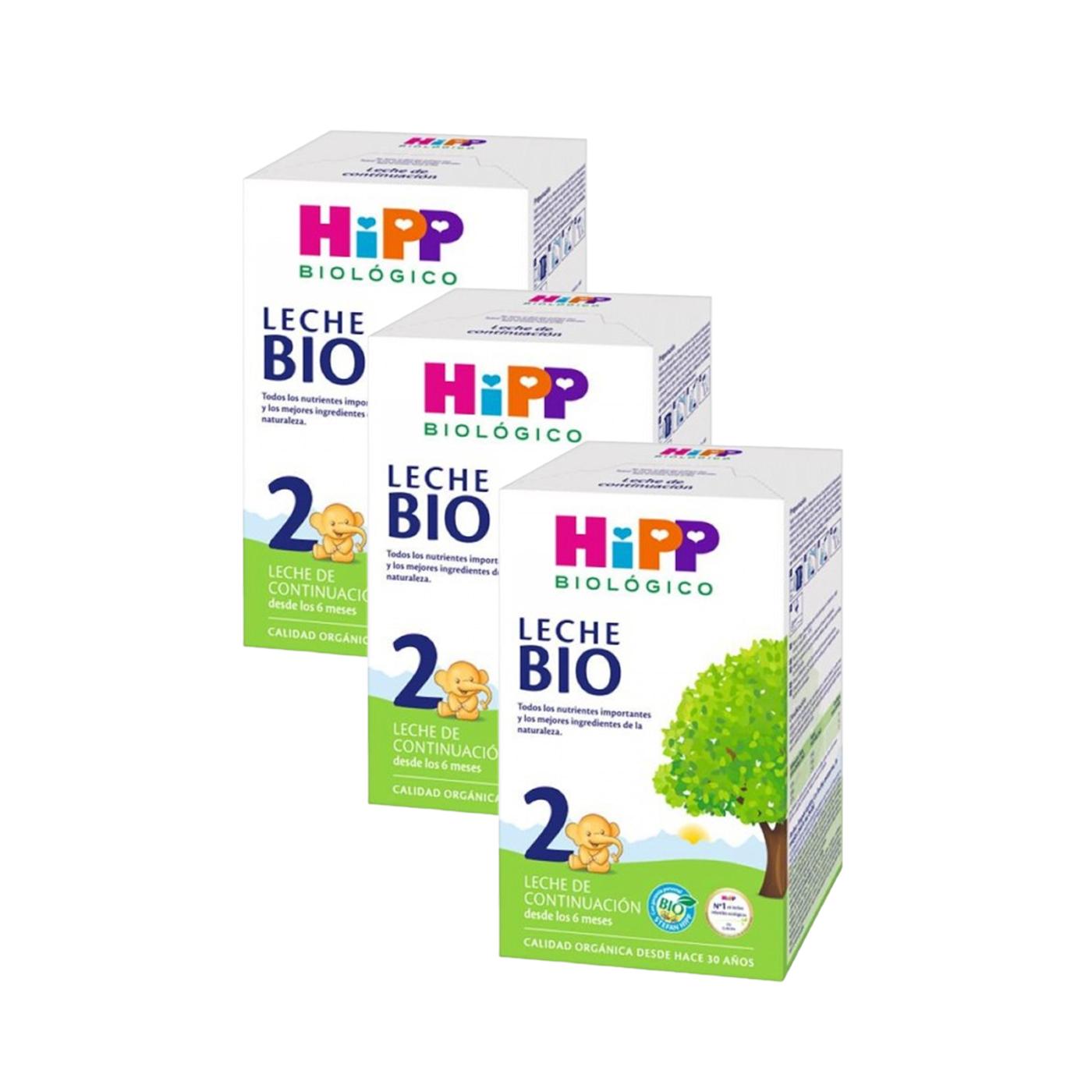 Pakket van 3 biologische melk Continuación 2 (6 maanden) HiPP, 600 g