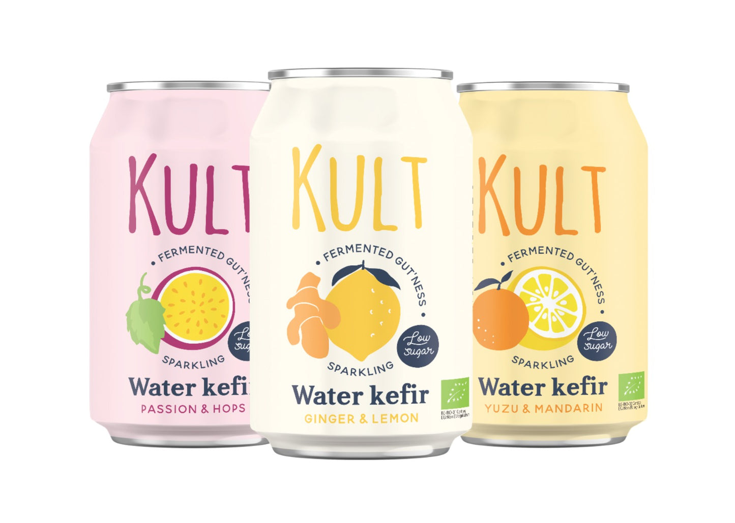 KULT Eau de Kéfir Gingembre Citron 330 ml