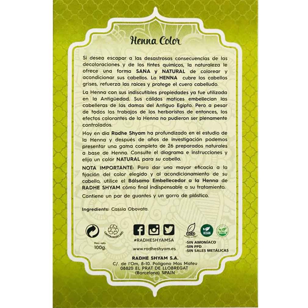 Neutrales Henna-Pulver Radhe Shyam 100 g