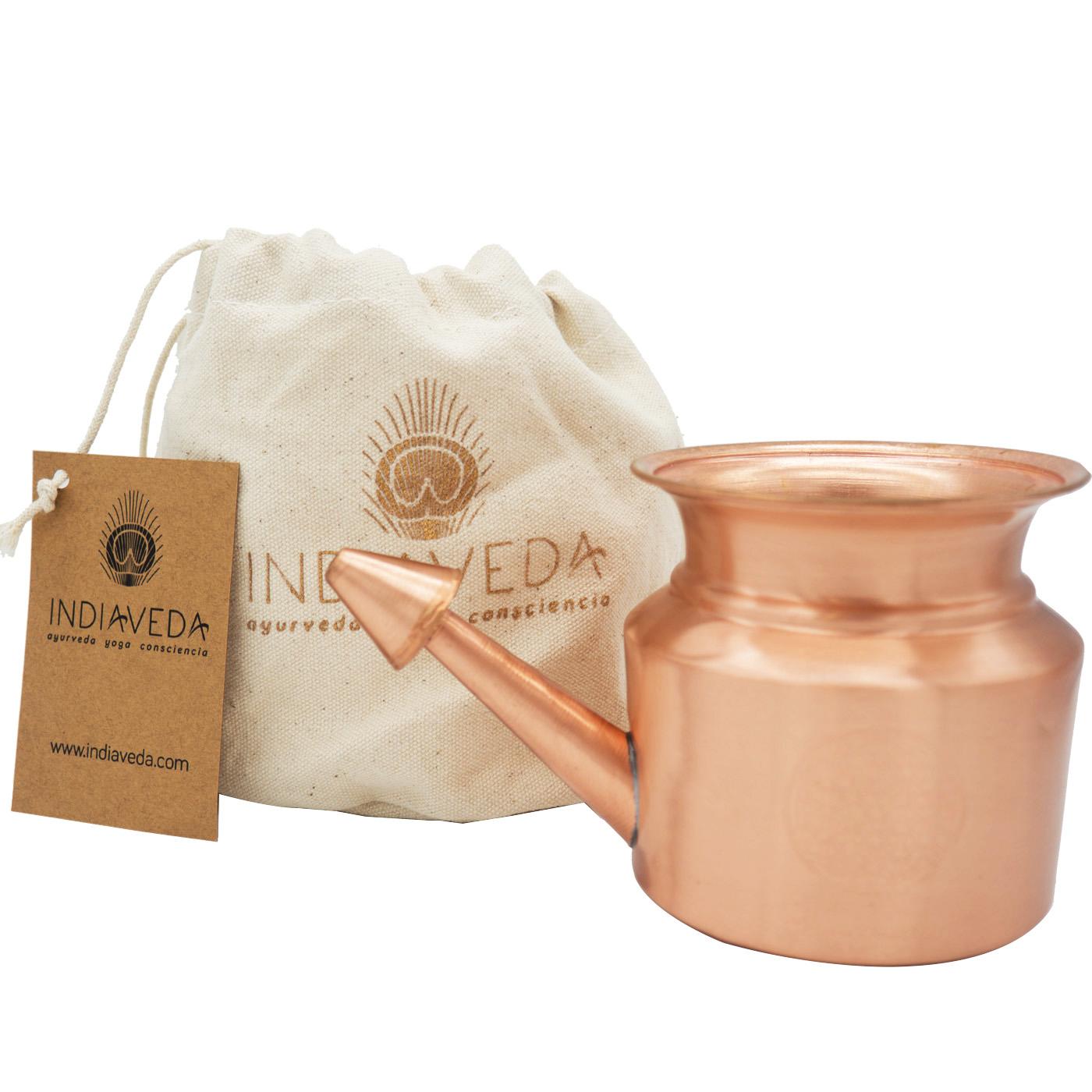 Indiaveda copper nasal pot 350 ml