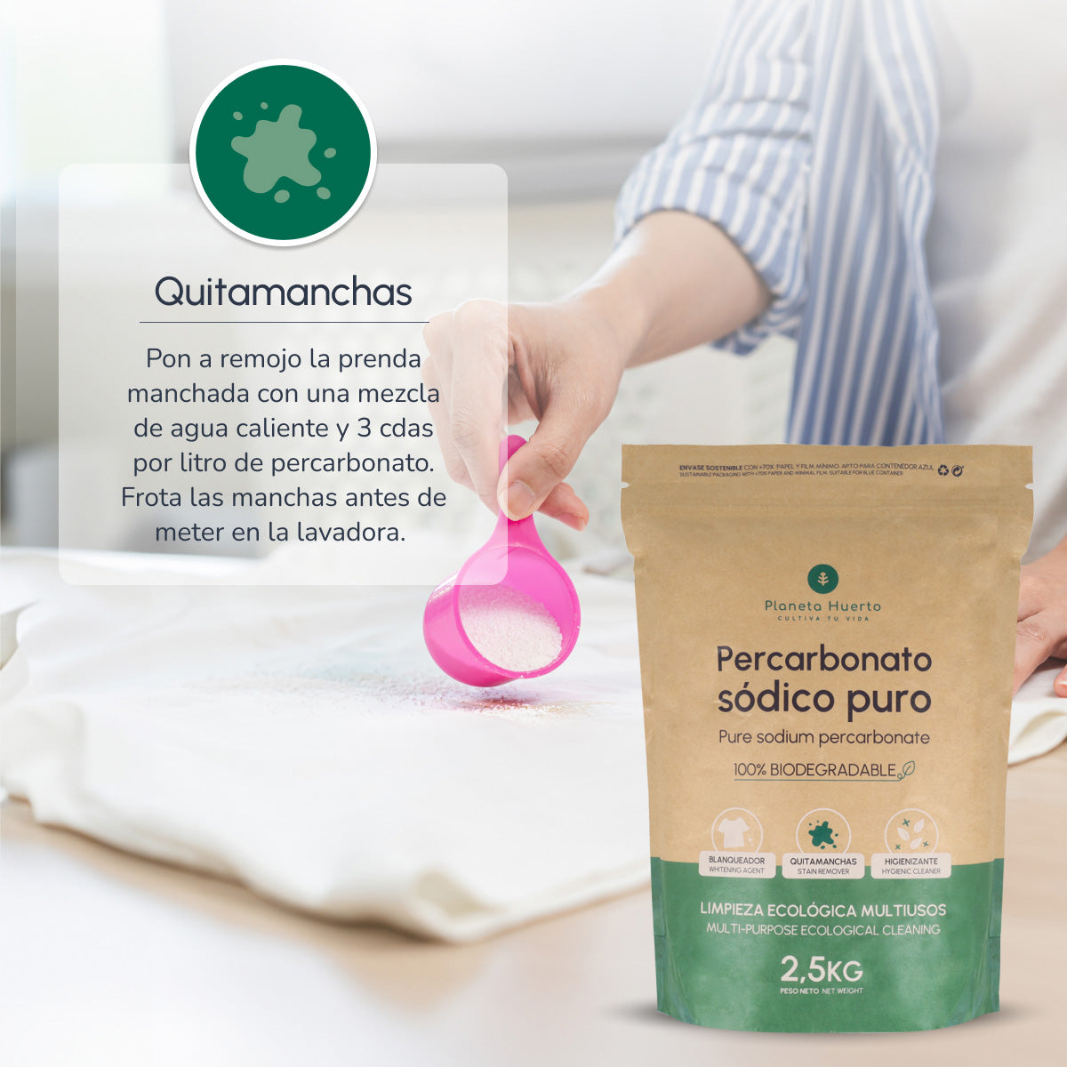 Percarbonate de sodium Planeta Huerto 2,5 kg
