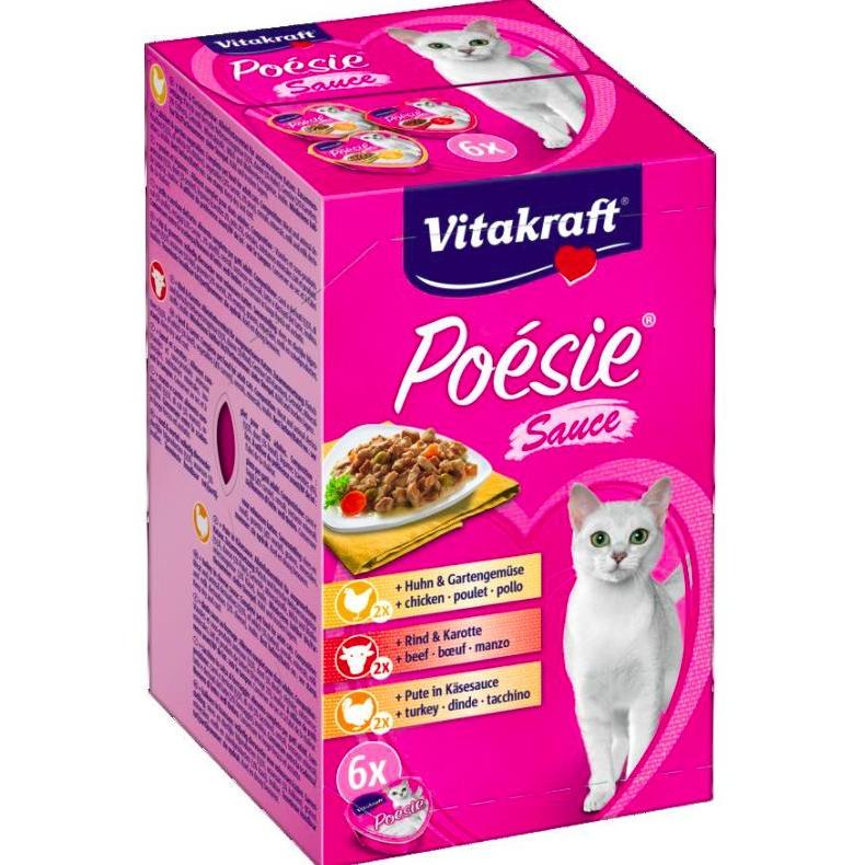 Vitakraft Vitakraft Poésie Creation Sauce Multipack 6 x 85 g Nassfutter für Katzen