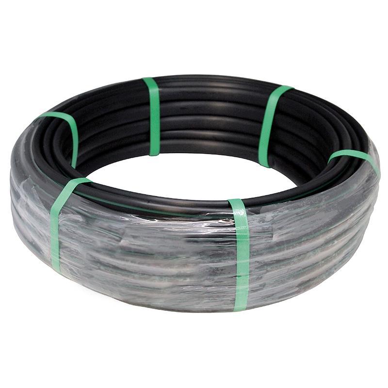 Svart rör med integrerade droppare 16 mm Planeta Huerto 25 m