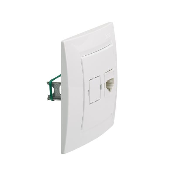 Simon 15 telefoonaansluiting Wit