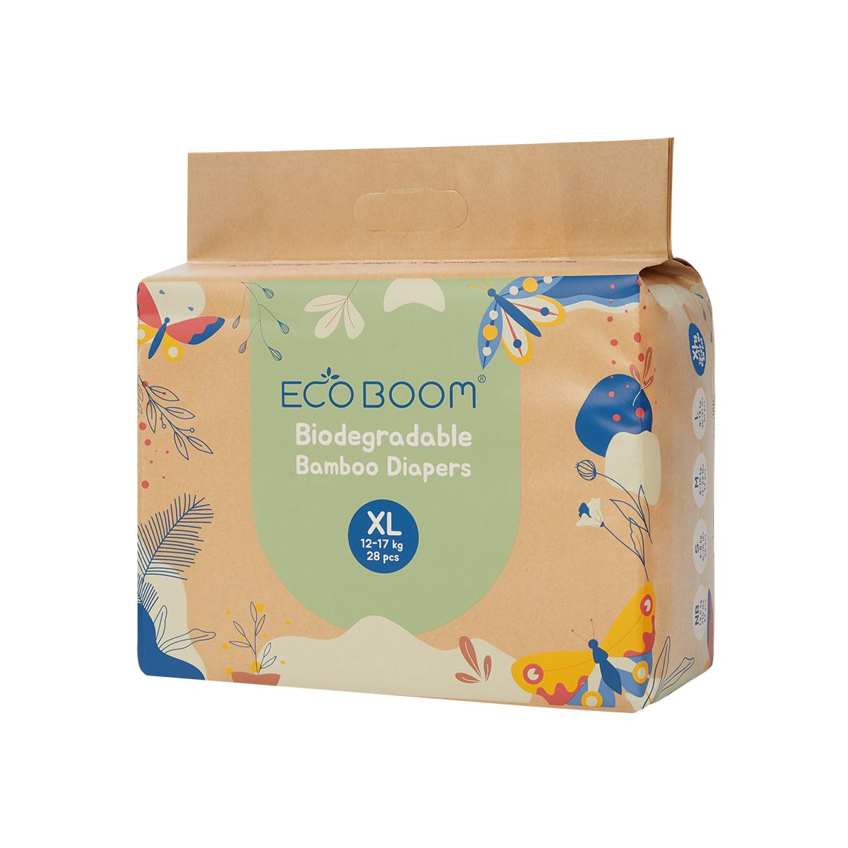 Pieluchy bambusowe Ecoboom T5 (12–17 kg) 28 sztuk