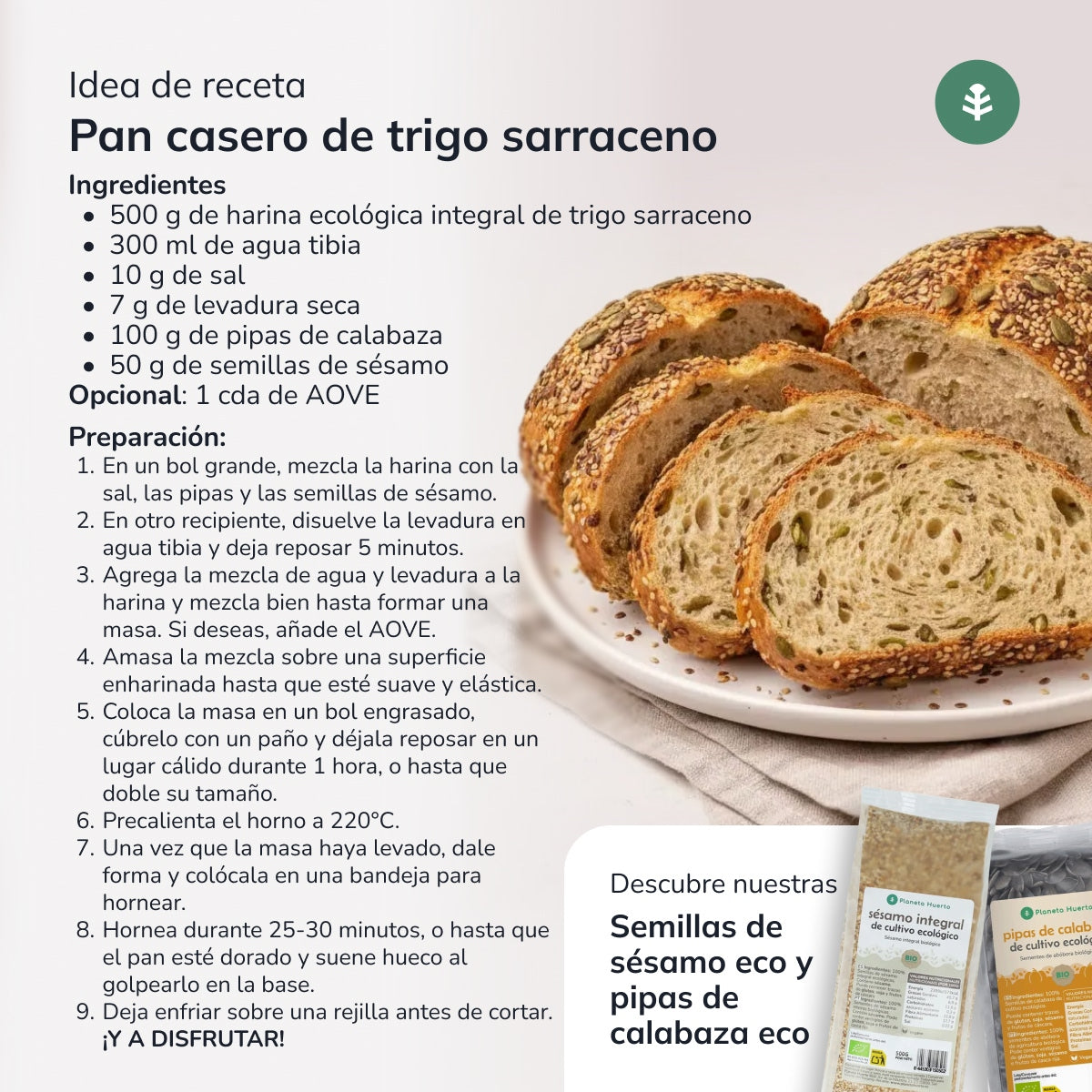 Mąka gryczana razowa Eco Planeta Huerto 800 g