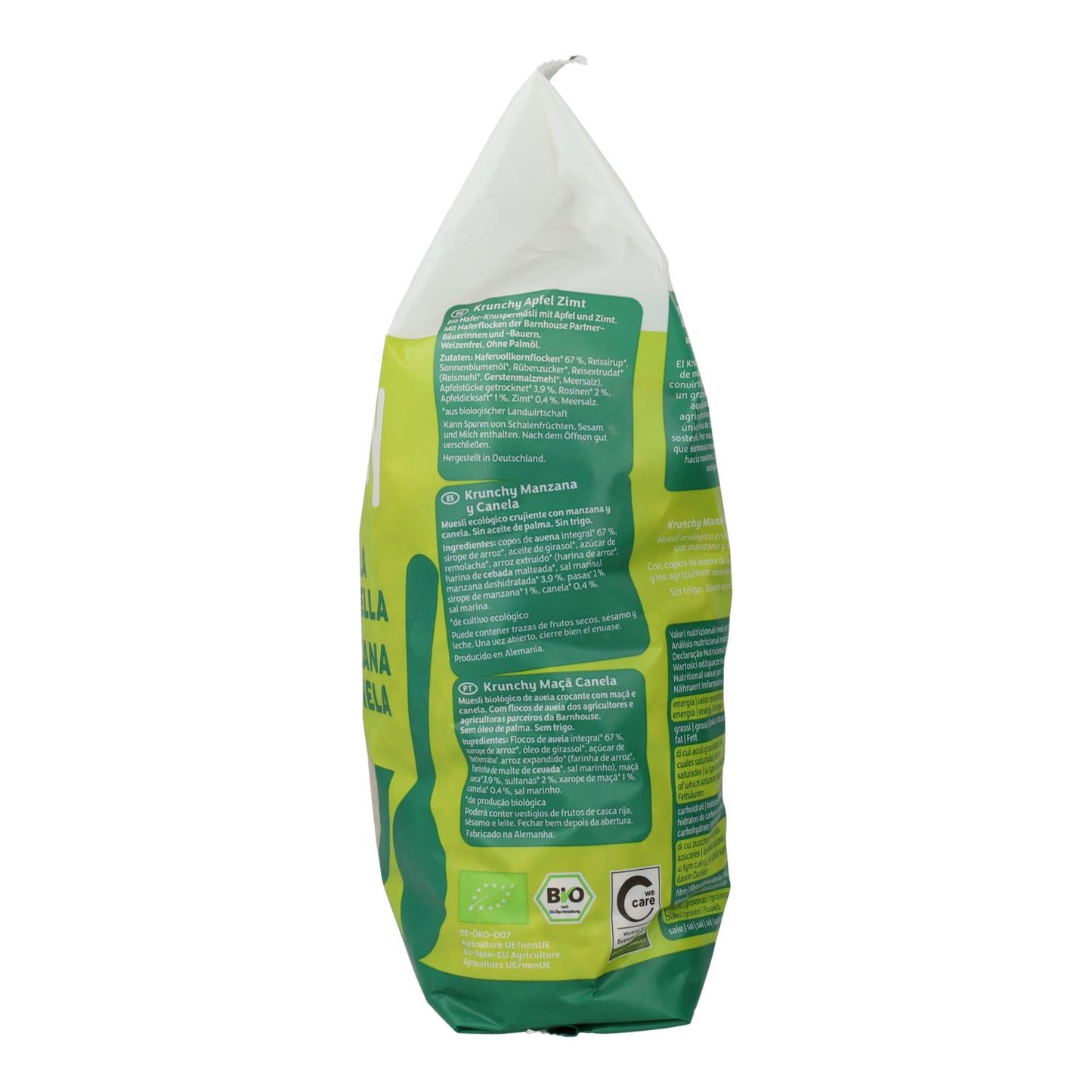 Muesli Krunchy Mela e Cannella BIO Barnhouse 750 g