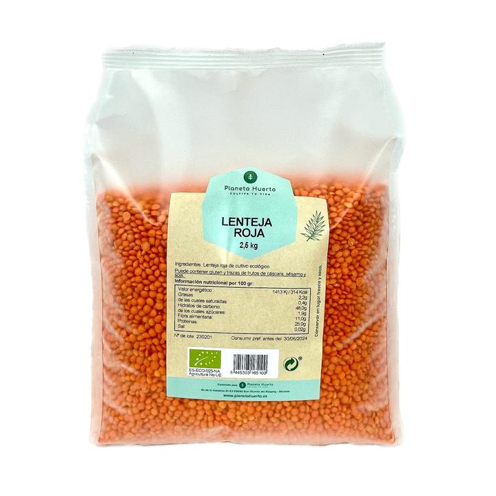 Lenteja Roja ECO Planeta Huerto 2,5 kg