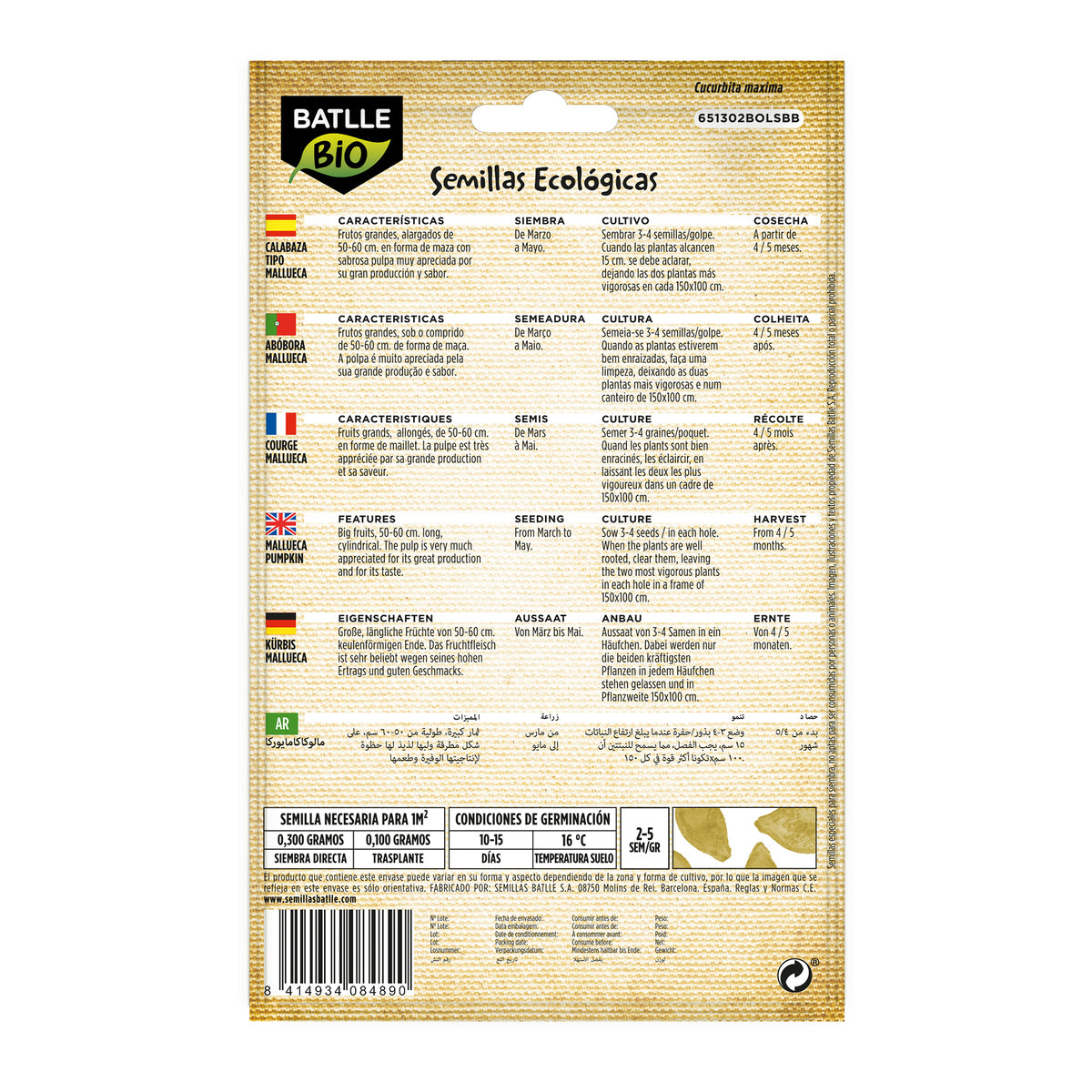 Biologische pompoenpitten Mallorca Batlle