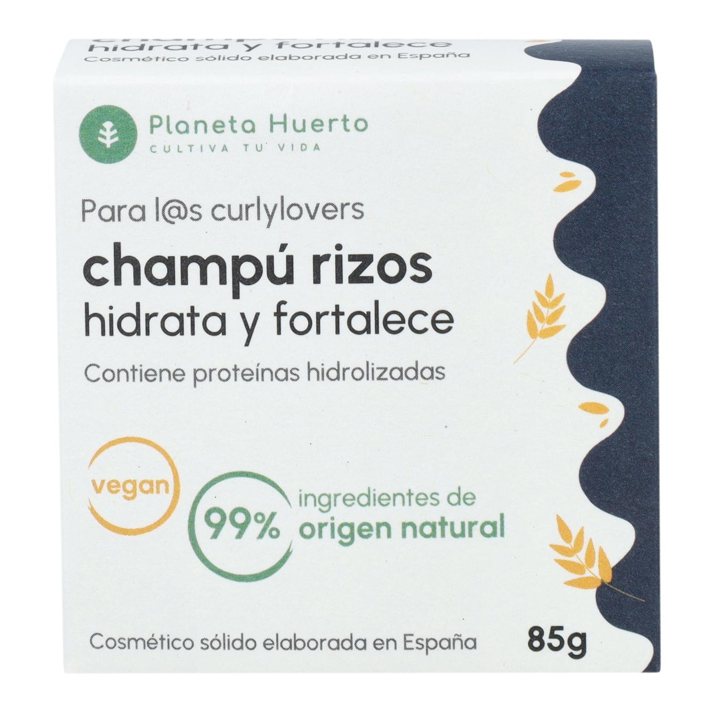 Curly Method Vaste Shampoo met Gehydrolyseerd Eiwit Planeta Huerto 85 g