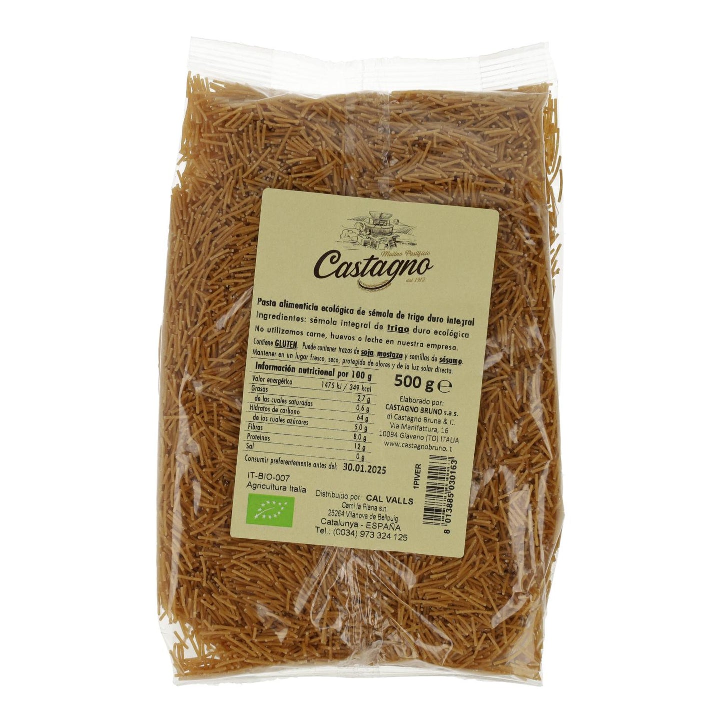 Pasta integrale ECO Castagno 500 g