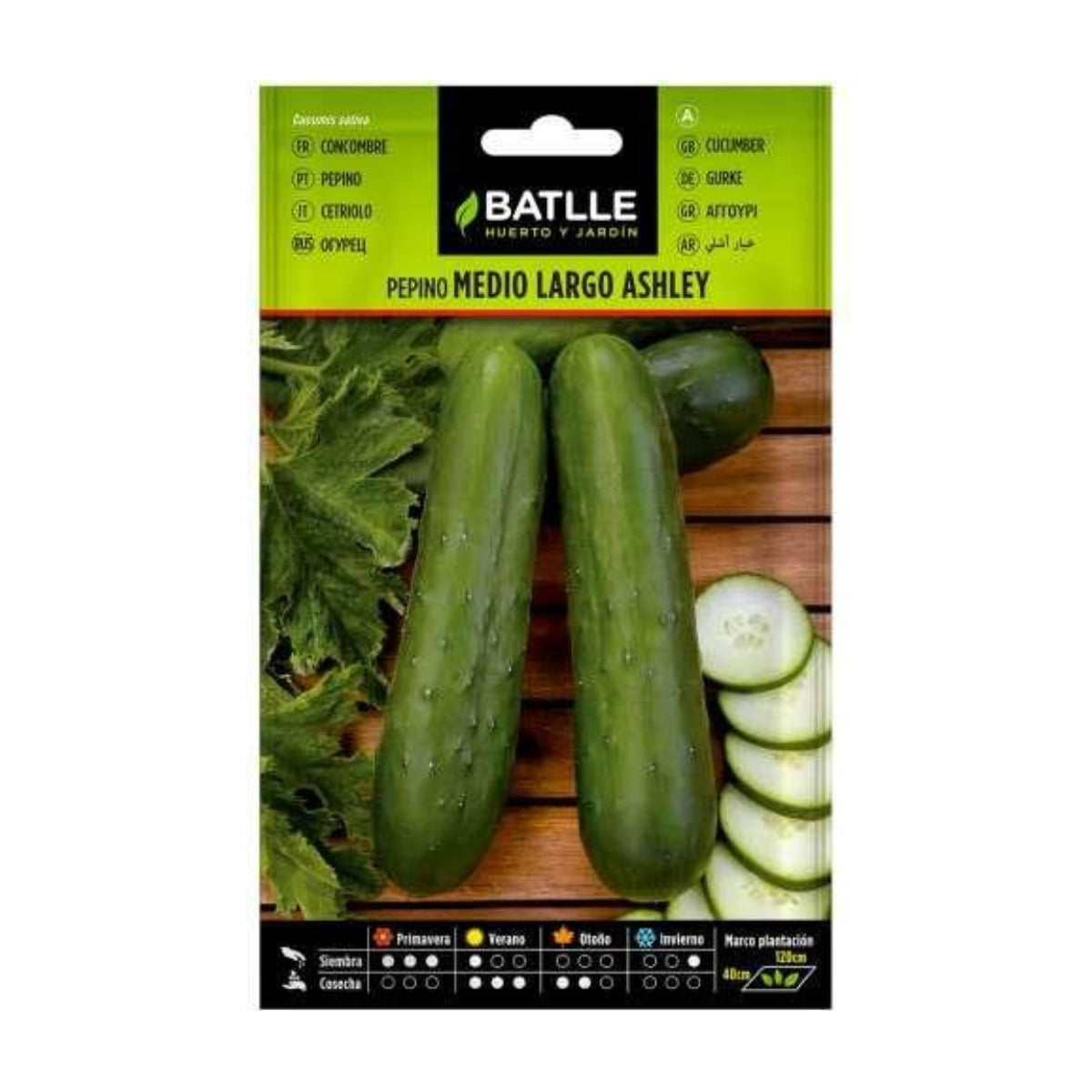 Semillas de Pepino Ashley medio largo Batlle