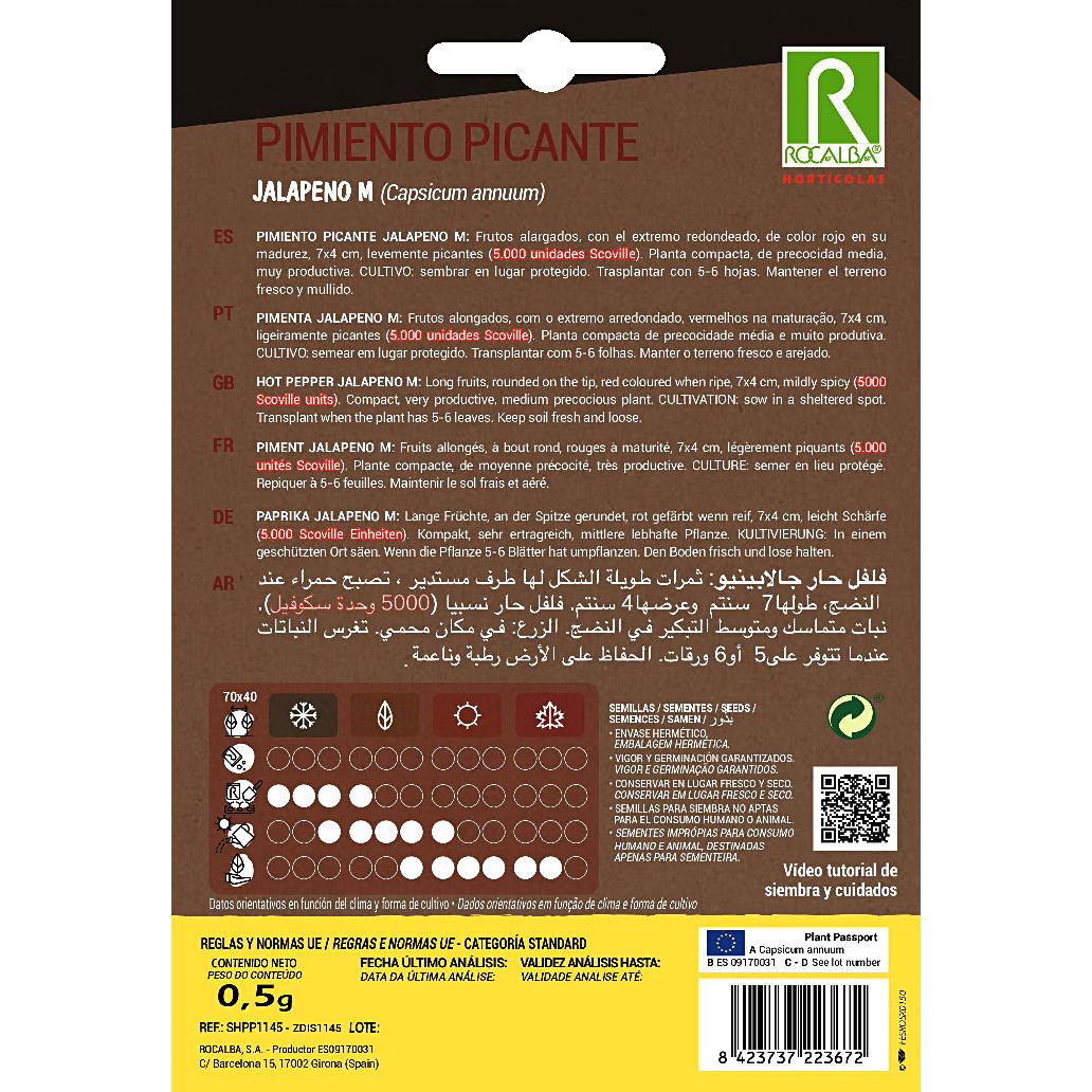 Graines de piment fort Jalapeño M Rocalba