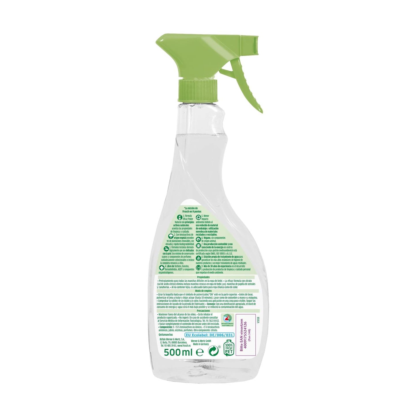 10er-Pack Fleckenentferner Frosch 500 ml