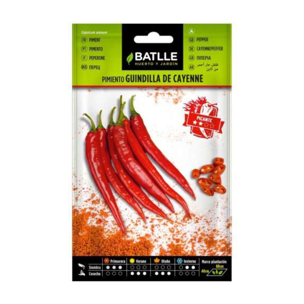 Semi di peperoncino Cayenna rosso Batlle