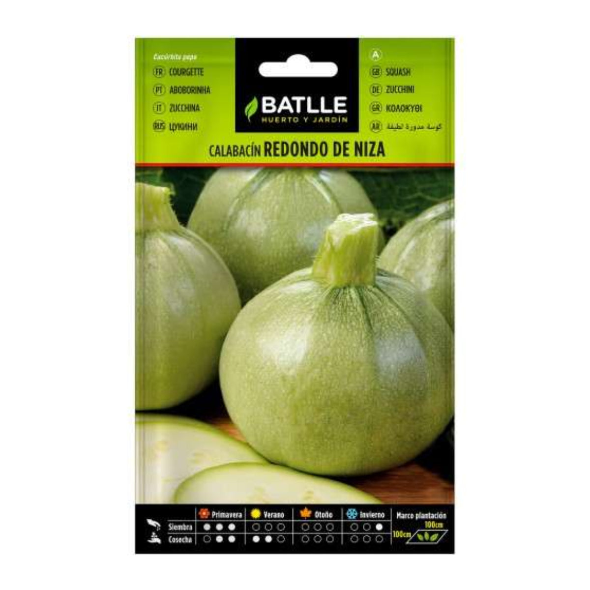 Kürbissamen „Calabacín redondo de Niza” von Batlle