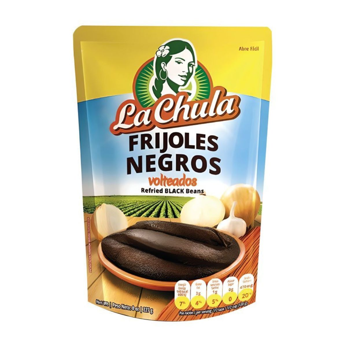 Schwarze Bohnen Volteado La Chula 14 oz