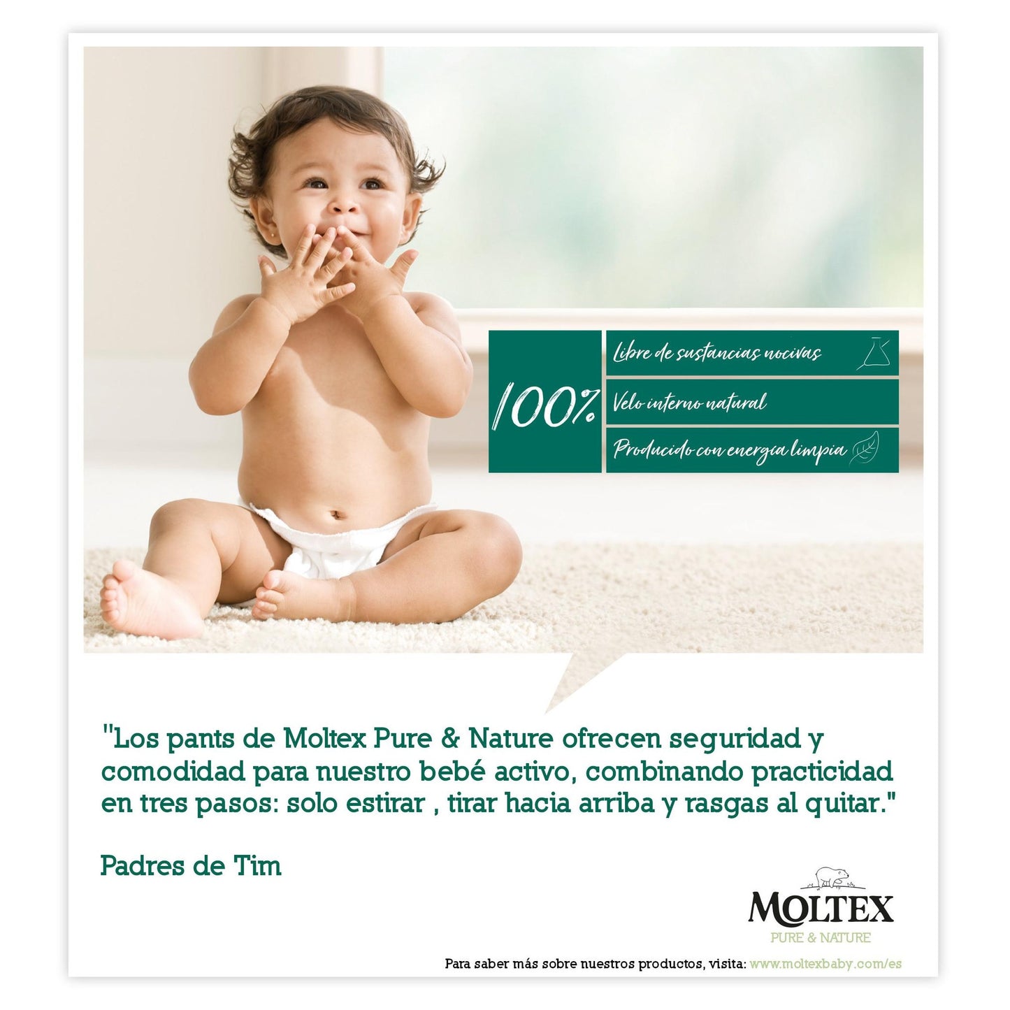 Moltex Pure & Nature T5-blöjor (9-14 kg), 20 st
