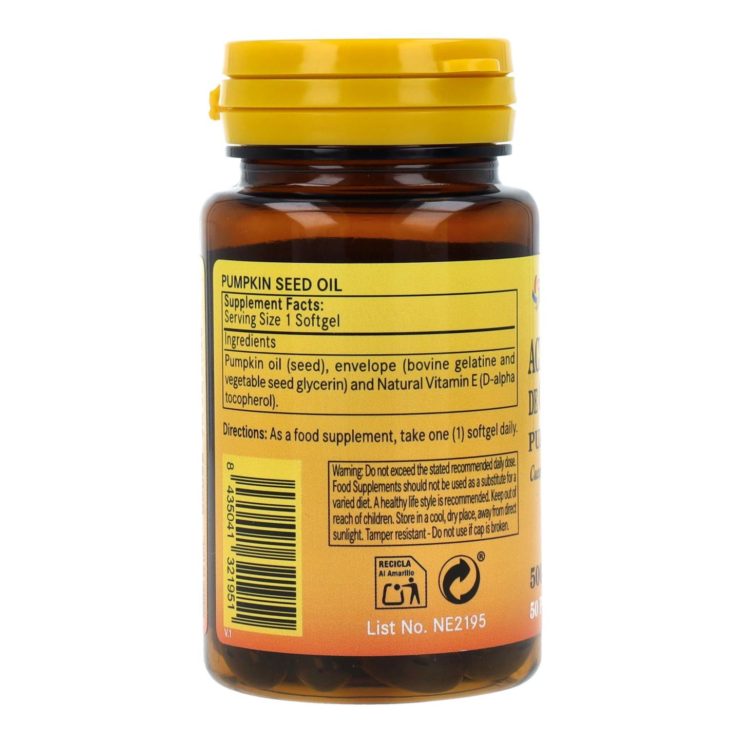 Nature Essential 50 Perlas pumpafröolja