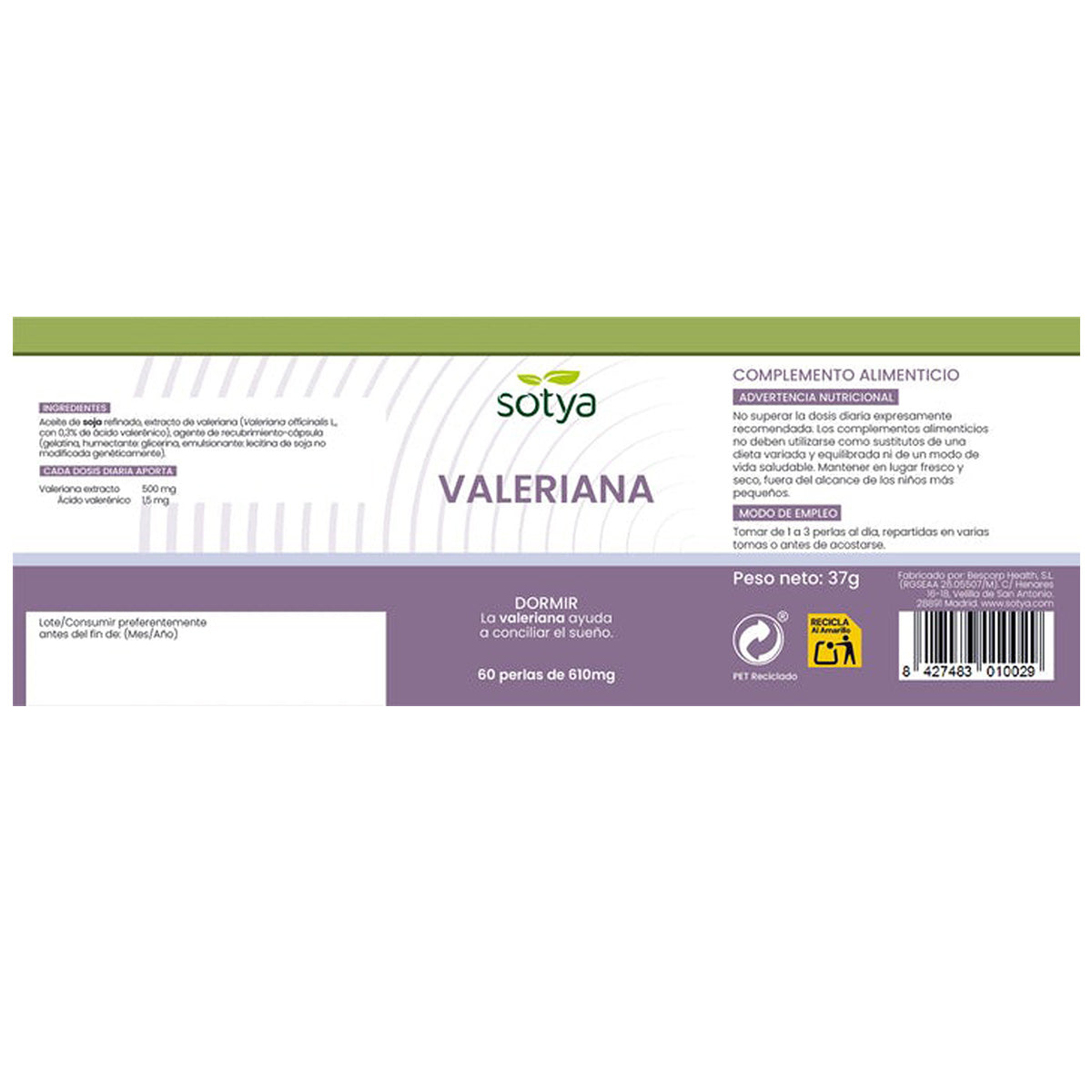 Valeriana Sotya, 60 capsule