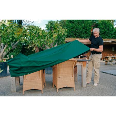 Prostokątny pokrowiec na stoły i krzesła z poliestru 225 x 143 x 90 cm