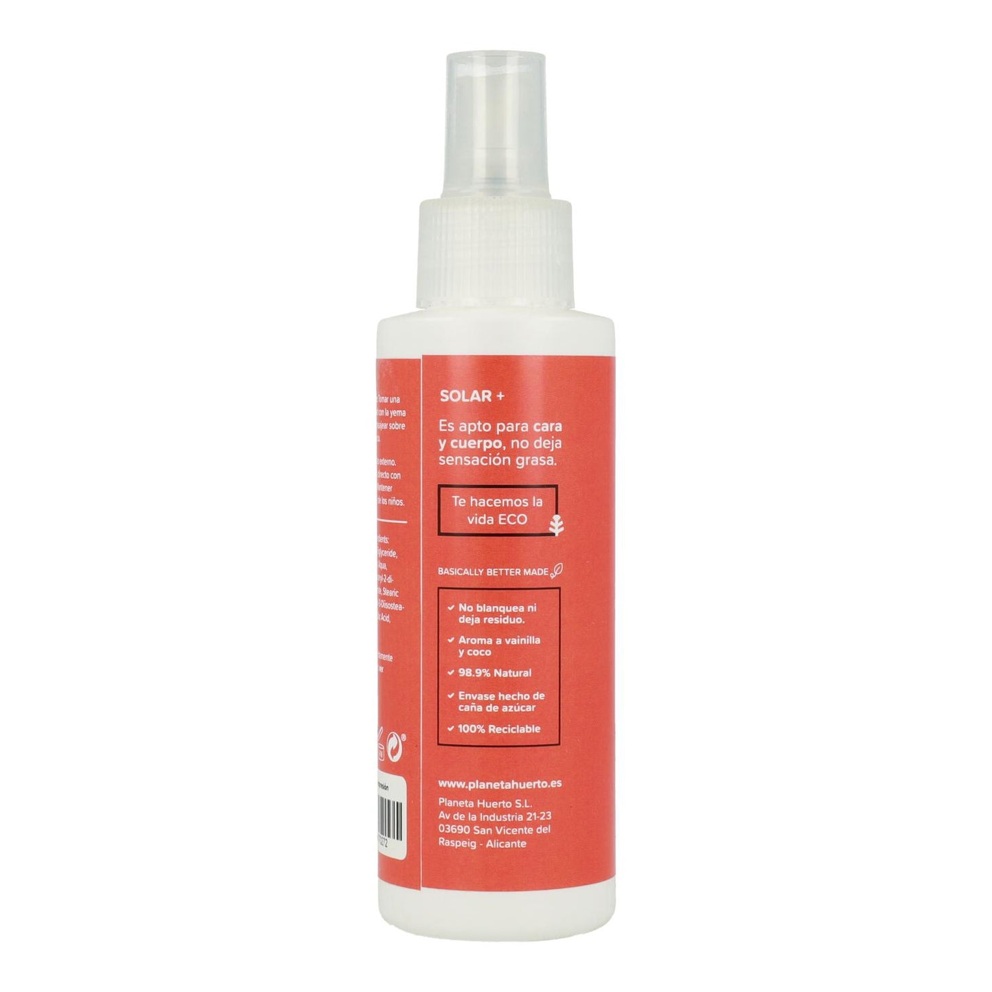 100% mineralisches Sonnenschutzmittel SPF 50 Planeta Huerto 125 ml