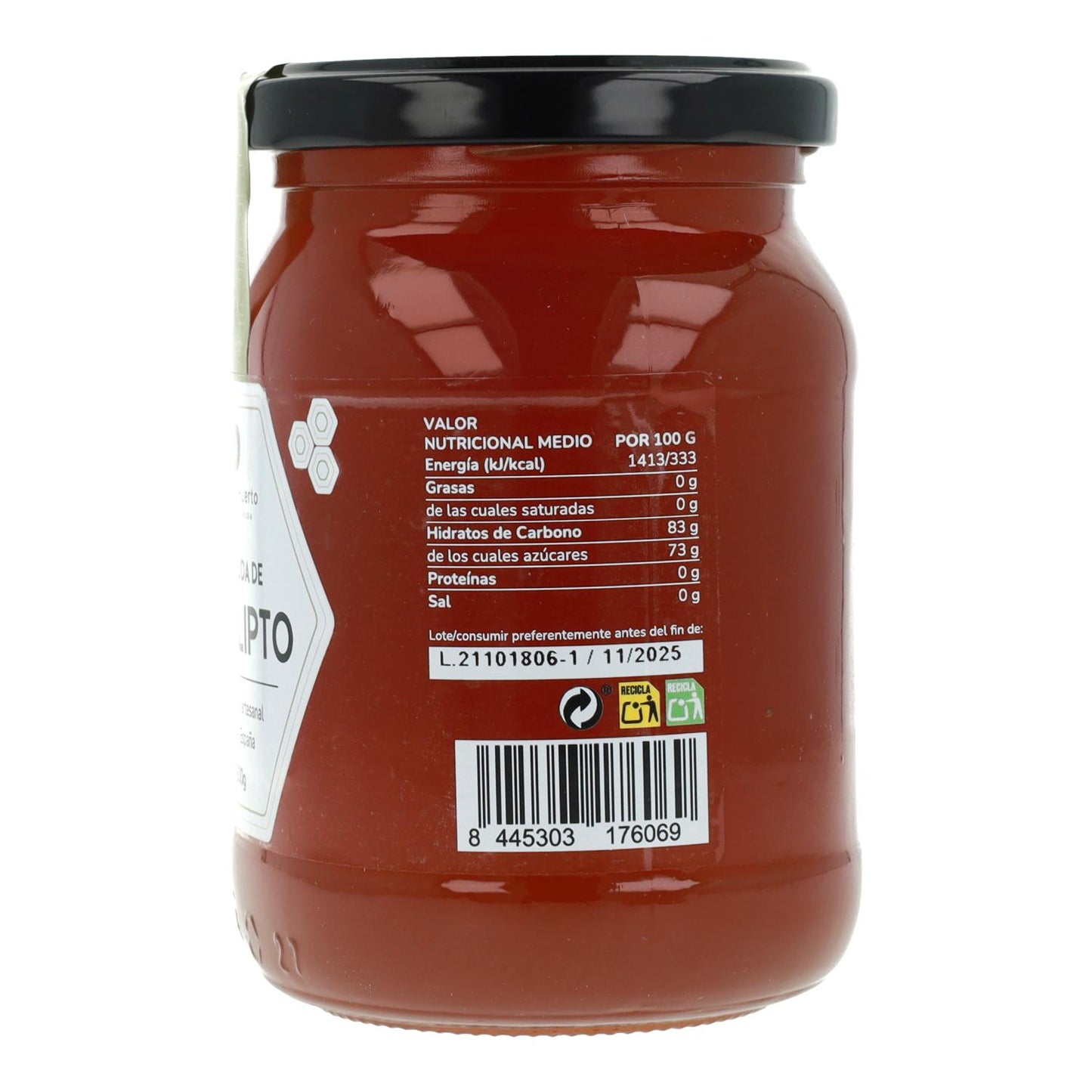 Miel d'eucalyptus brut Planeta Huerto 500 g
