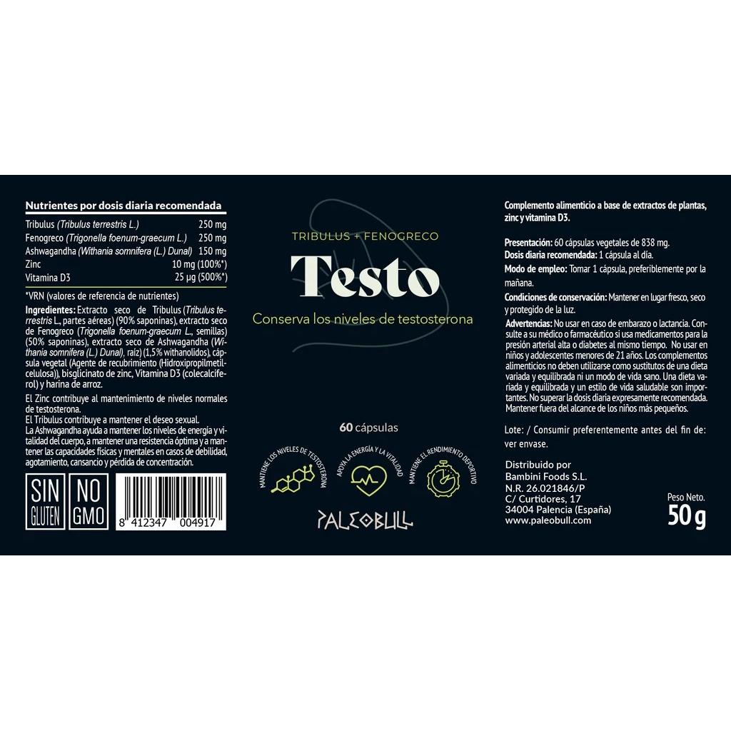 Testo Energie- en vitaliteitsversterker Paleobull 50 g
