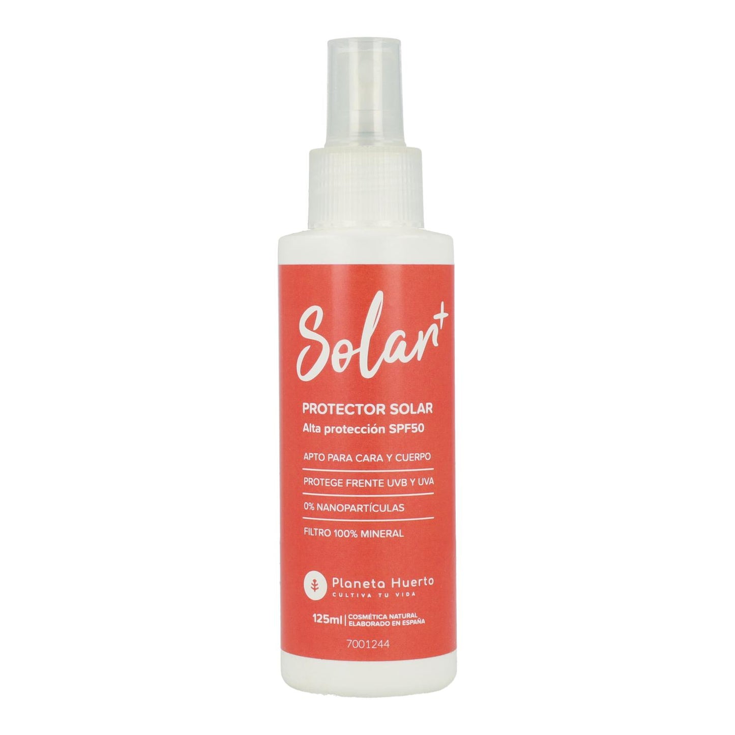 100% mineralisches Sonnenschutzmittel SPF 50 Planeta Huerto 125 ml