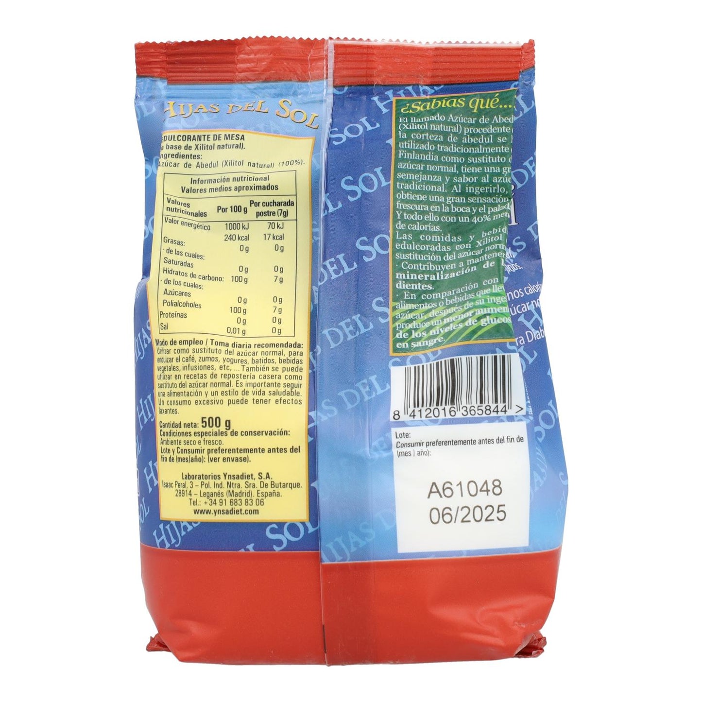 Sucre de bouleau 500 grammes Ynsadiet