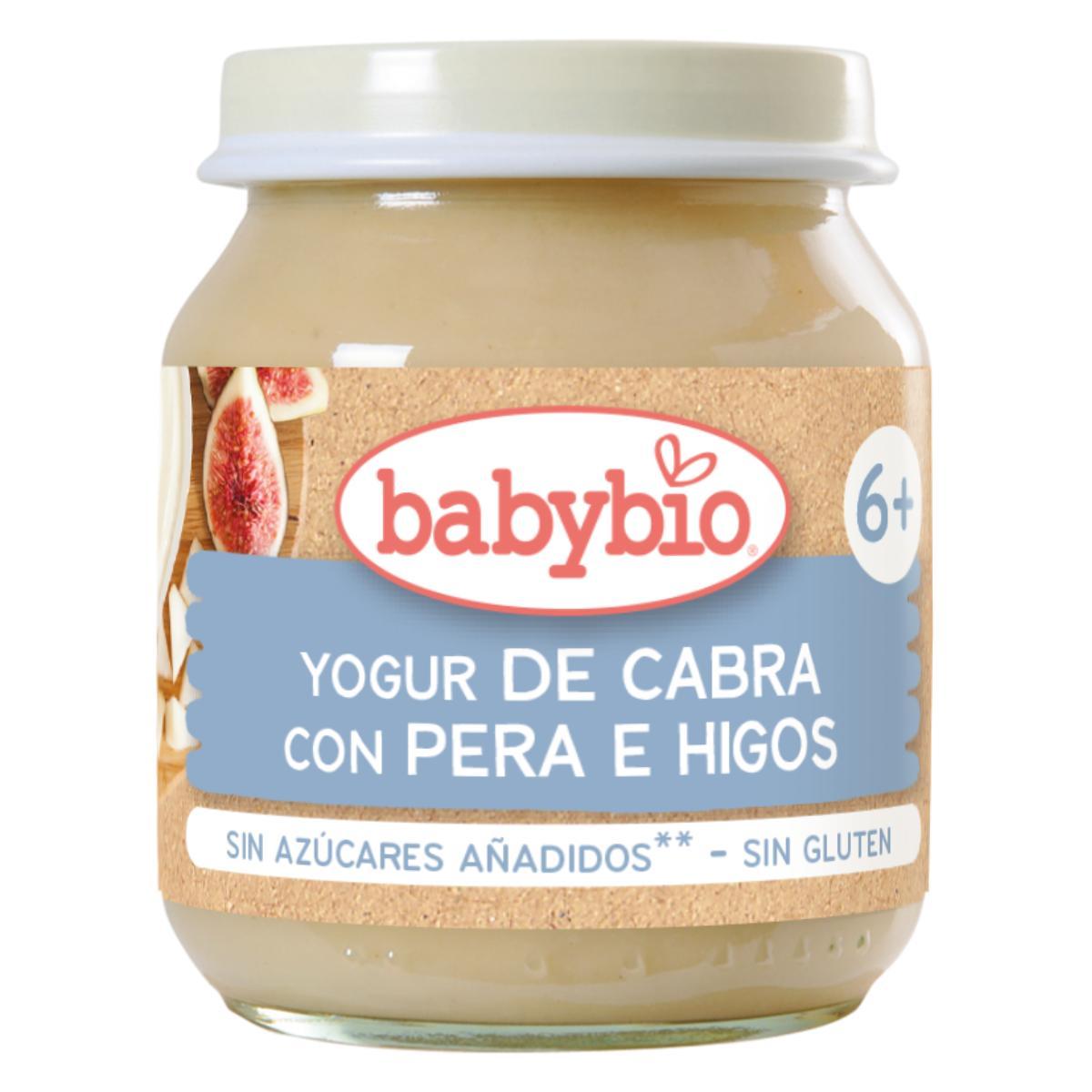 Pakket 3 stuks geitenyoghurt met peer en vijg Babybio 130 g