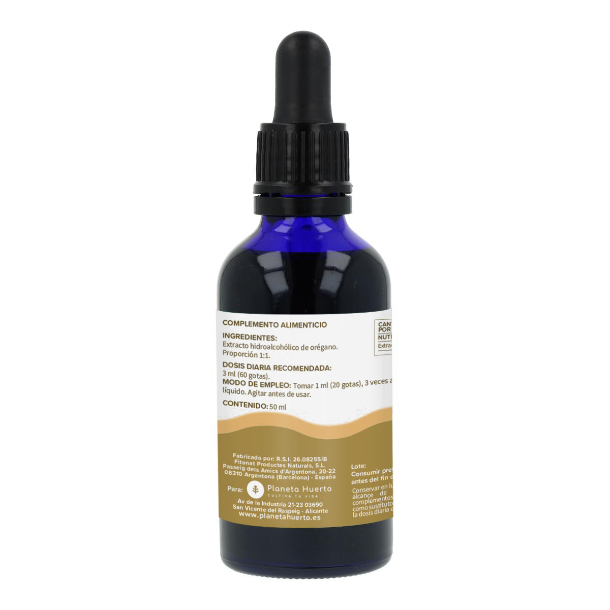 Ekstrakt z oregano Planeta Huerto 50 ml.