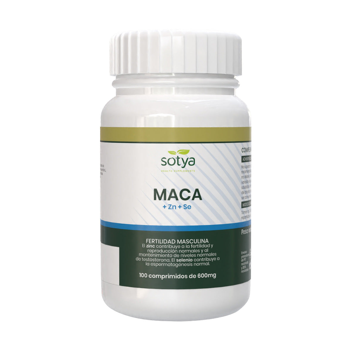 Maca+Zink+Selen 600 mg Sotya 100 Tabletten