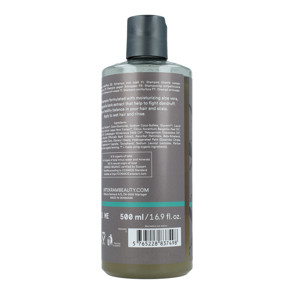 Anti-roos shampoo met brandnetel Urtekram 500 ml