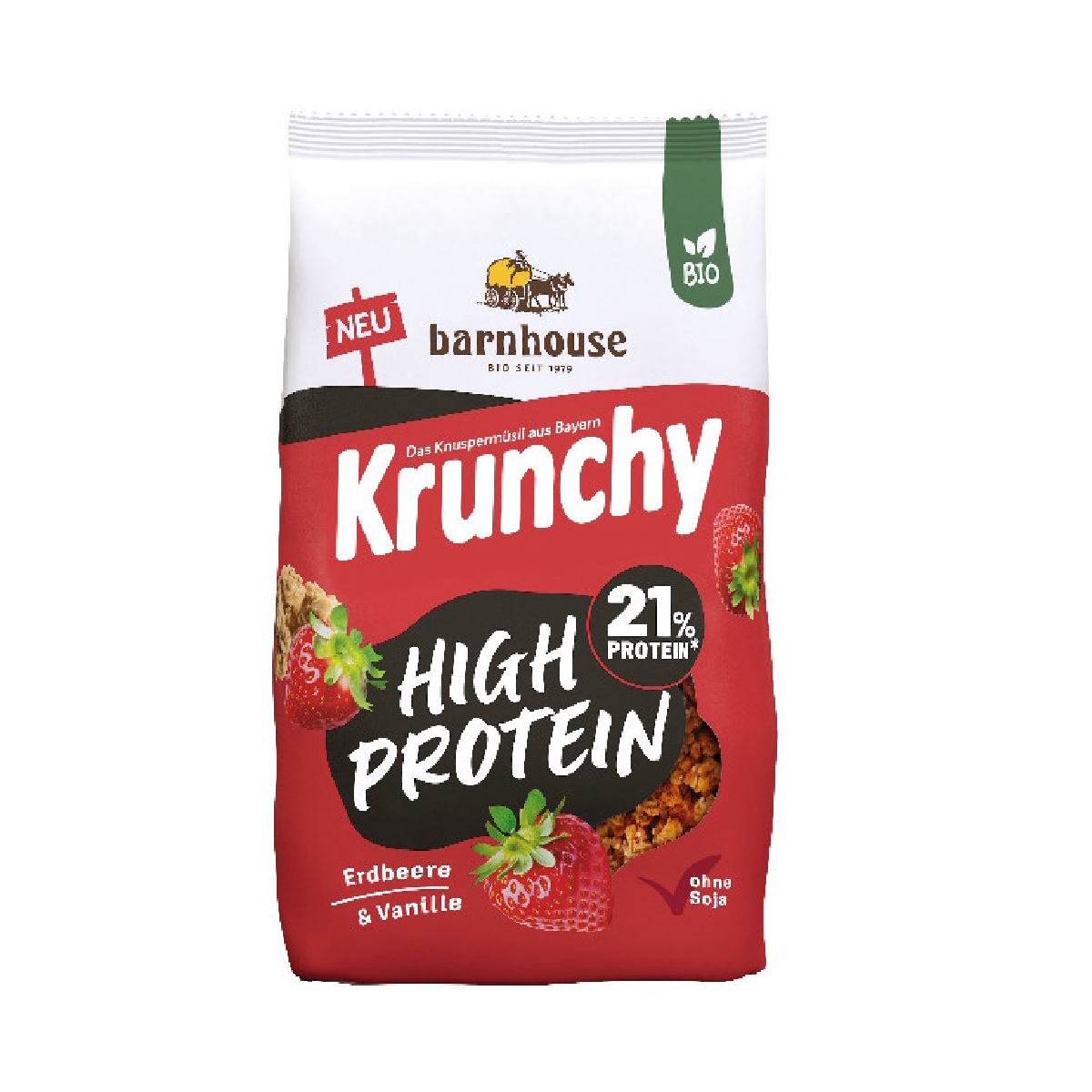 Muesly Krunchy Fragole High Protein Barnhouse 375 g