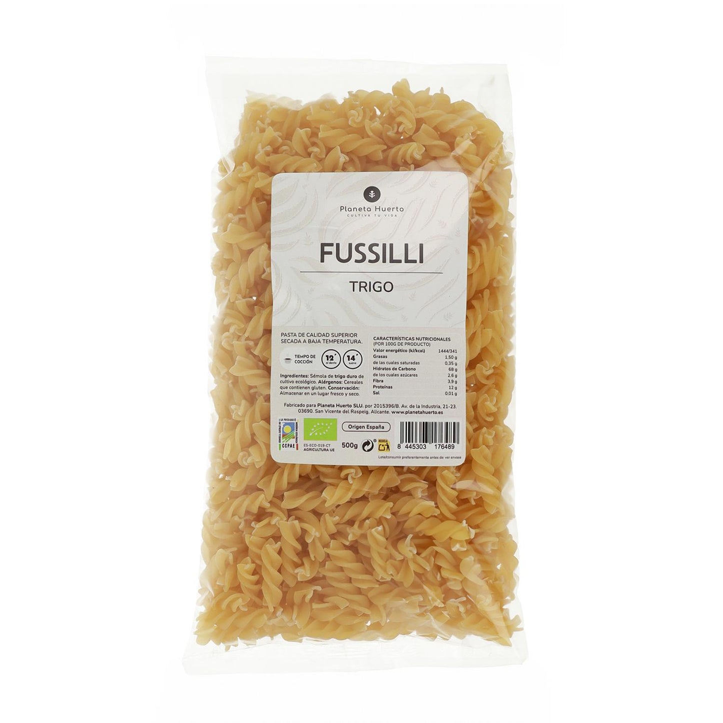 Fussilli aus Weizen ECO Planeta Huerto 500gr