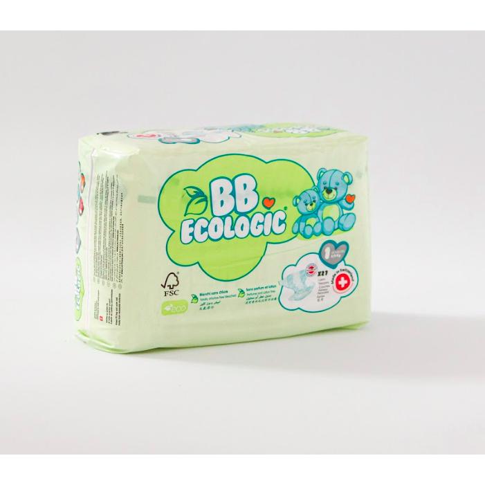 Pannolini ecologici BBECOLOGIC Taglia 1 New Born 27 pezzi