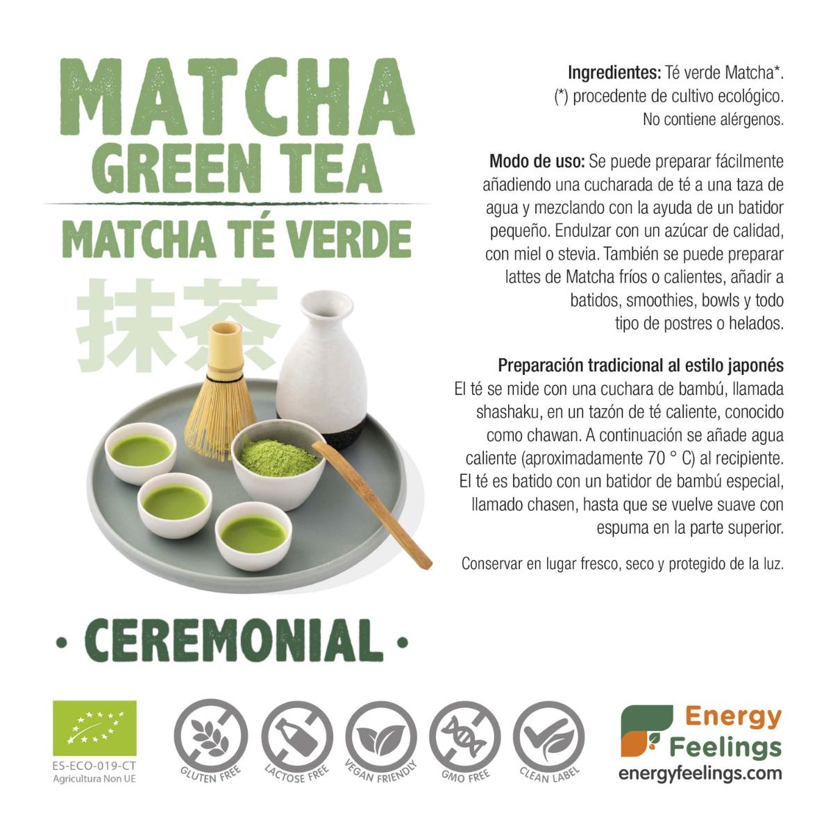 ECO ceremoniële matcha thee, Energy Feelings, 100 g