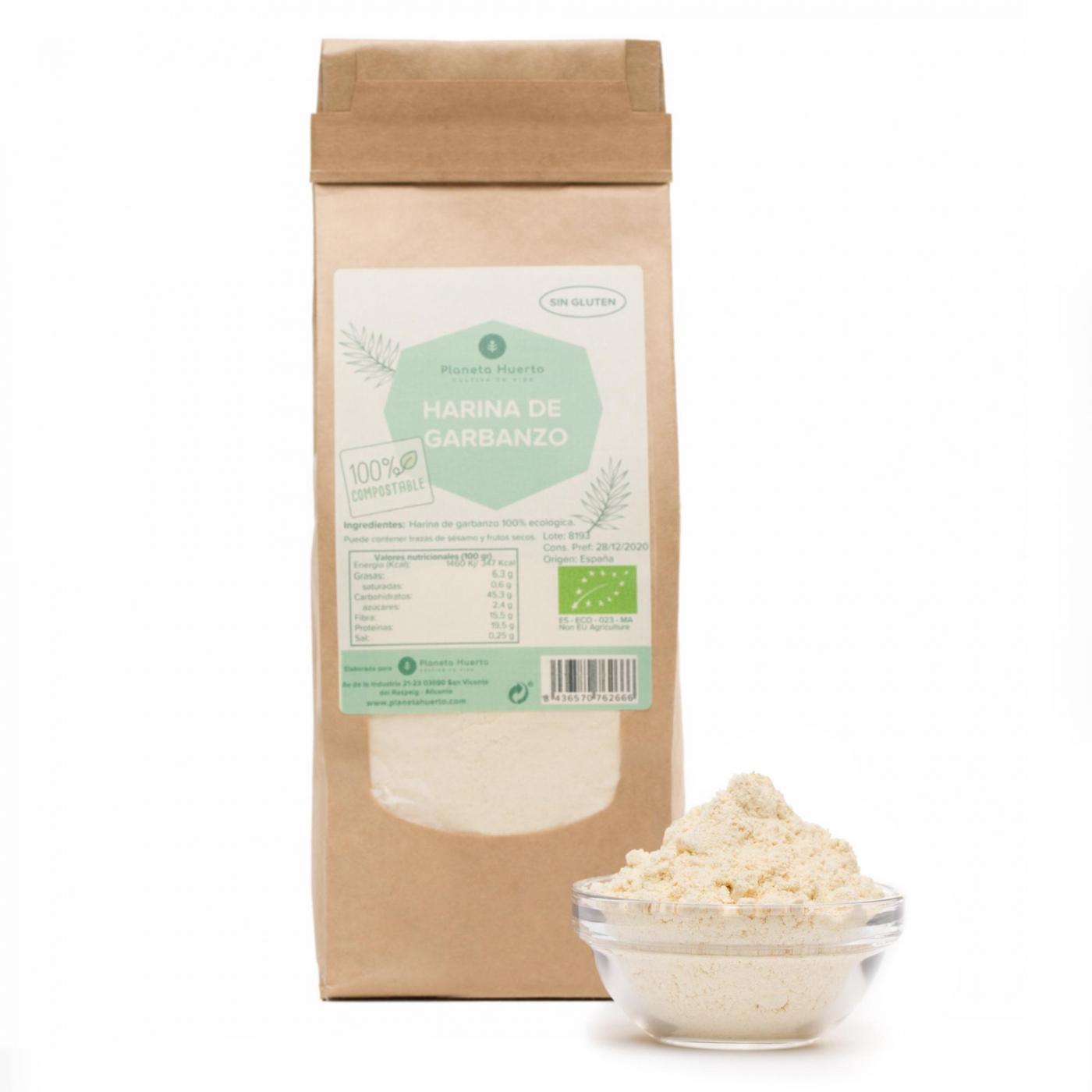 Glutenfreies Kichererbsenmehl ECO Planeta Huerto 1kg