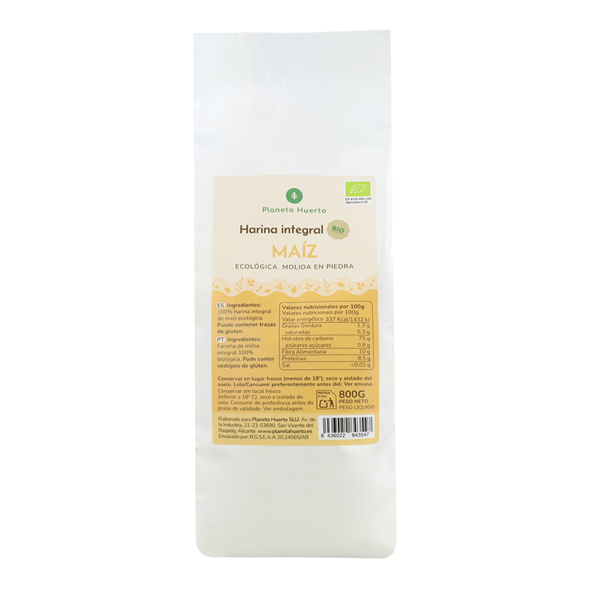 Planet Garden Öko-Maismehl 800 g